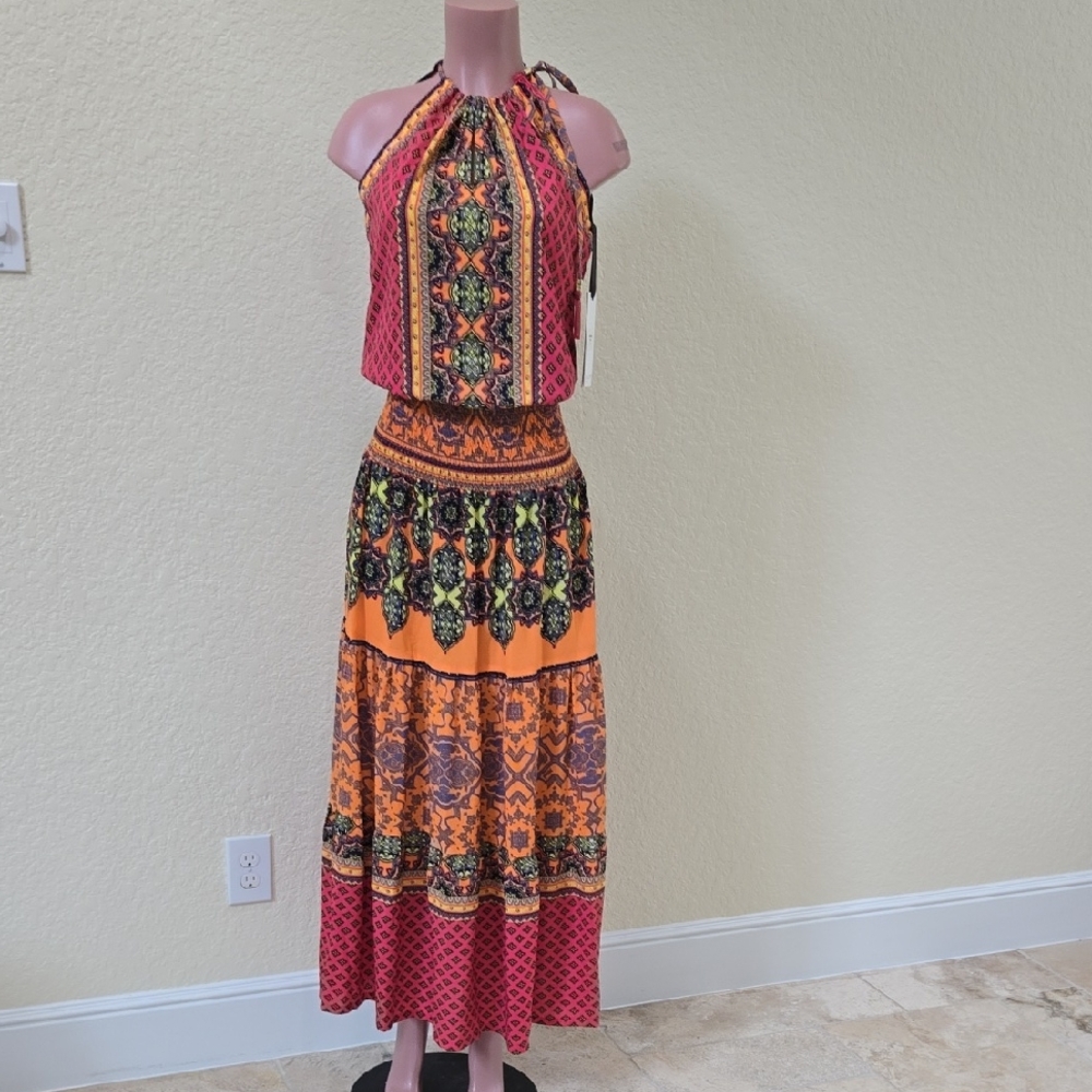 Hale Bob Multicolor Maxi Dress